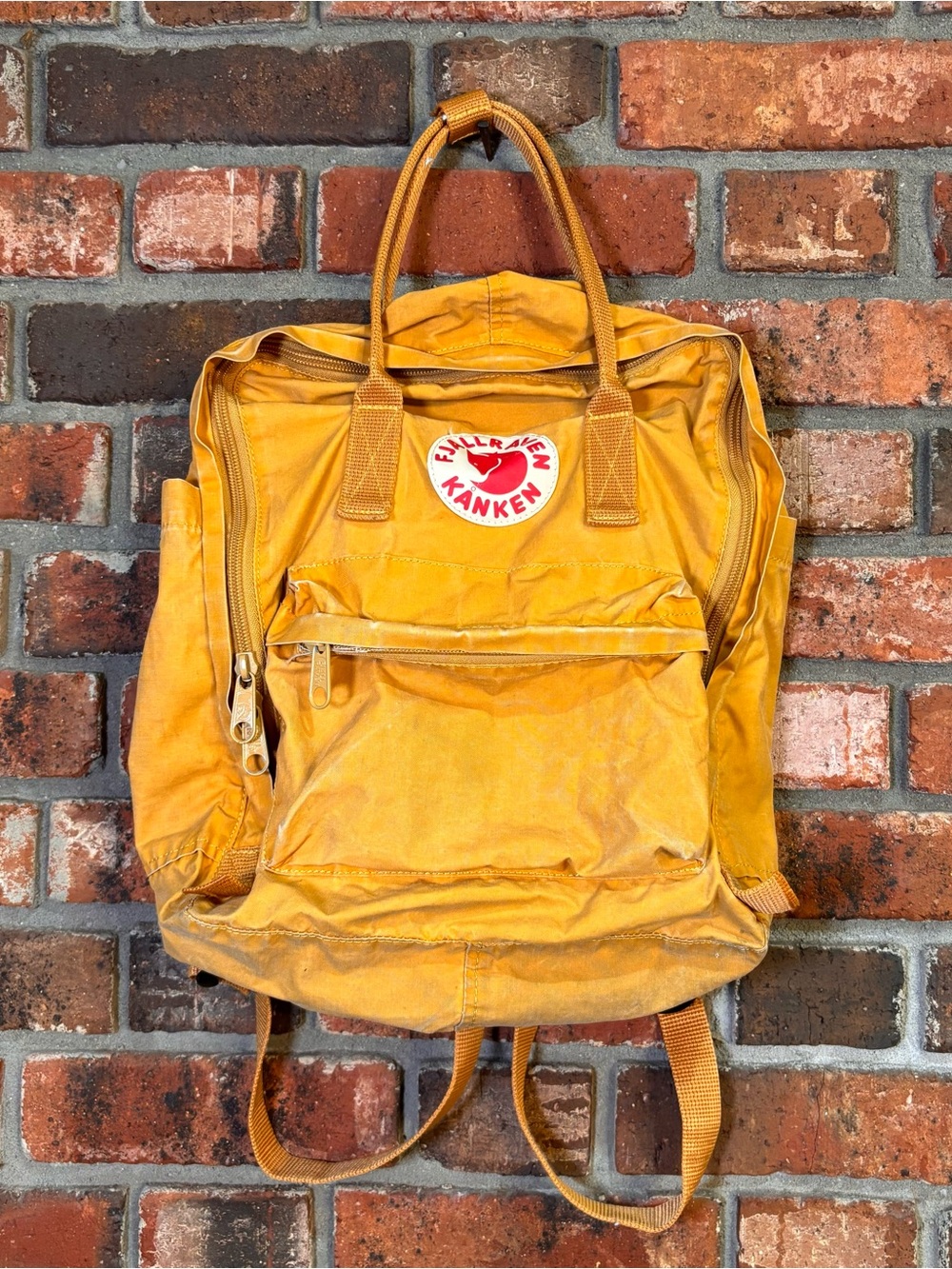 Fjallraven womens Kanken classic backpack yellow Ochre